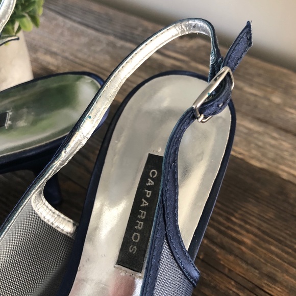 Caparros Sling Back Kitten Heel Shoes - Picture 4 of 16
